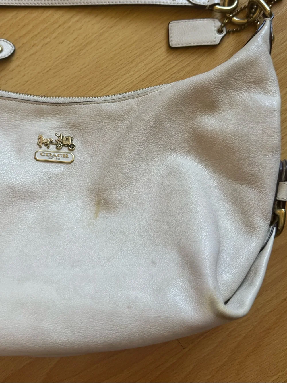 Coach vintage white